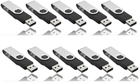 סיטונאי 10 חבילות 1 מגה -בייט חבילה בתפזורת USB כונני פלאש סובב מזיכרון כונן אגודל, שחור [לא 1 ג'יגה